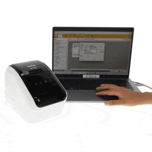 IMPRESORA DE ETIQUETAS BROTHER QL800 USB CORTE AUTOMATICO TEXTO NEGRO Y ROJO