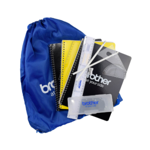 Kit de útiles escolares Brother, libreta, mochila, regla