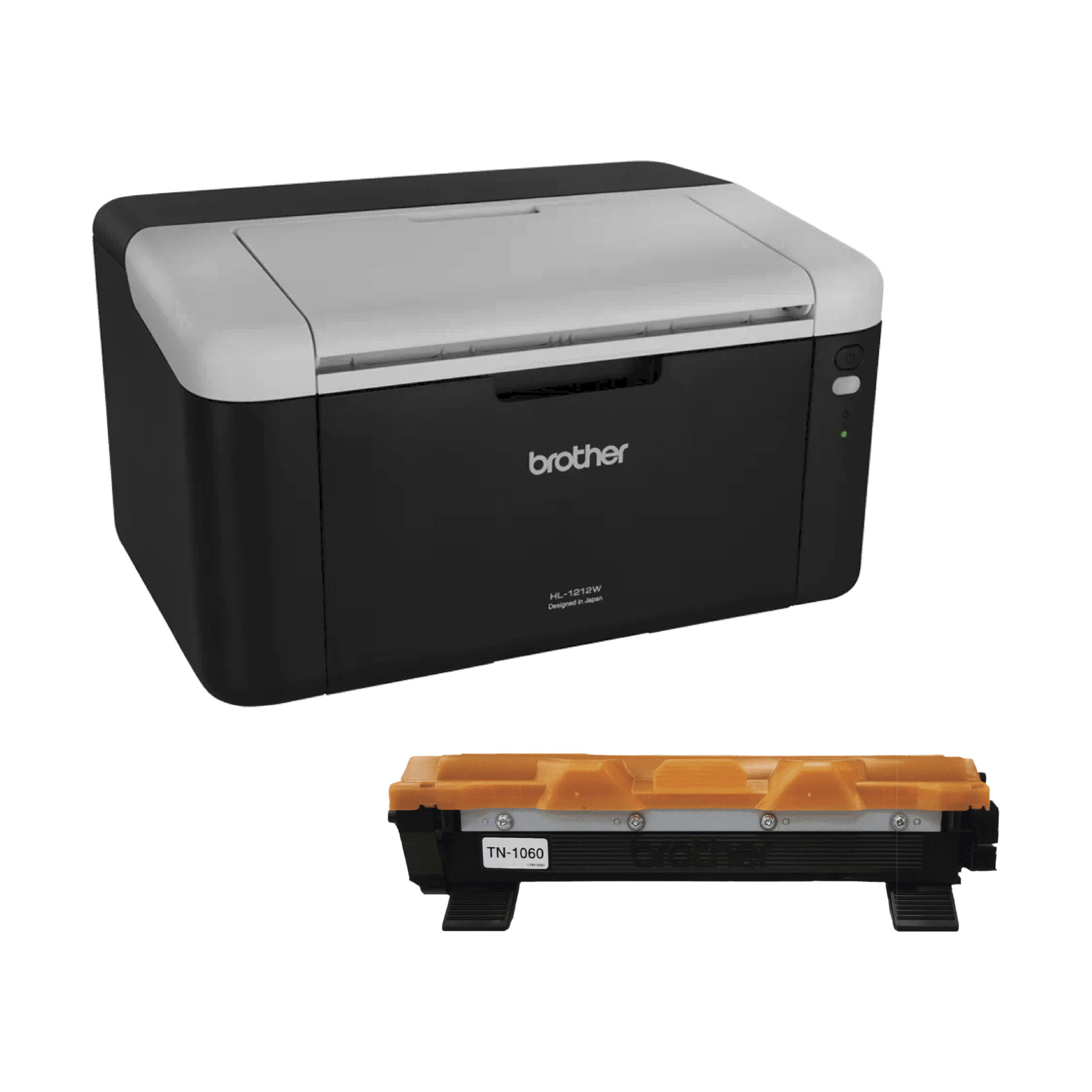 Impresora Brother HL1212W Laser Monocromática Wifi Usb + Toner Brother TN1060 Negro, 1000 Páginas, Laser Bundle