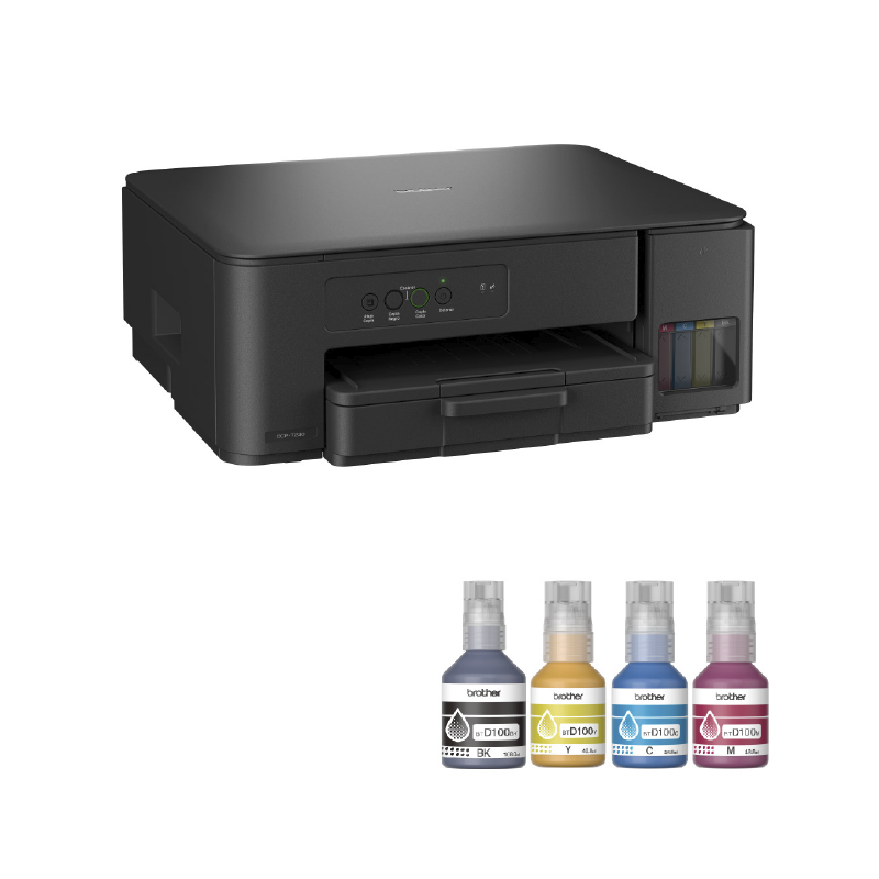 Impresora Multifuncional Brother DCP-T230DW + Kit de tinta Btd100 Bundle