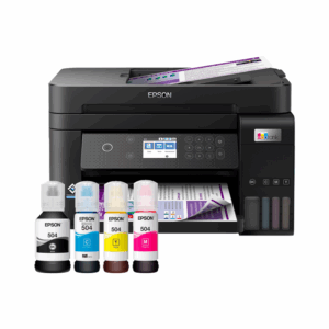 Impresora Multifuncional Epson EcoTank L6270 + Kit de Tinta Epson T504 Bundle