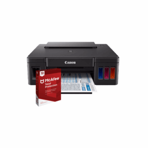 Impresora Canon PIXMA G1110 | Tanque de Tinta Recargable | McAfee Total Protection 10 Dispositivos | Bundle