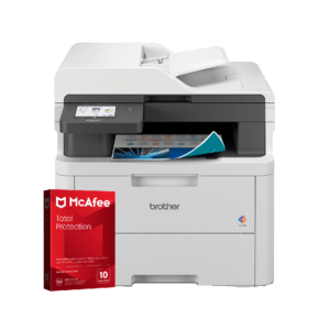 Multifuncional Brother DCP-L3560CDW, Color, LED, Inalámbrico, Print/Scan/Copy  + McAfee Total Protection 10 Dispositivos Bundle