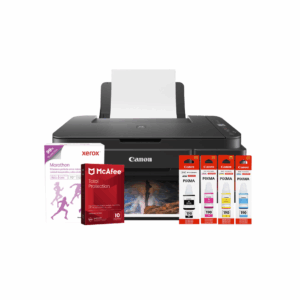 Impresora Multifuncional Canon PIXMA G2110 Tanque de Tinta Recargable USB + Kit de Tintas Originales  GI-190 + PAPEL + ANTIVIRUS