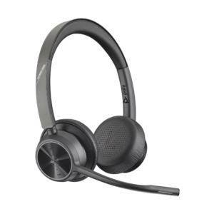 DIADEMA HP POLY VOYAGER 4320 CON CERTIFICACIÓN DE MICROSOFT TEAMS + ADAPTADOR BT700 + SOPORTE DE CARGA