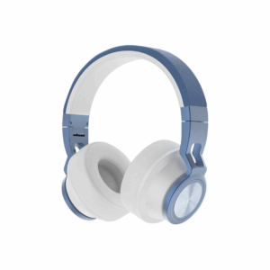 AUDIFONOS INALAMBRICOS DE DIADEMA BLUETOTH-ALAMBRICOS COLOR BLANCO CON AZUL