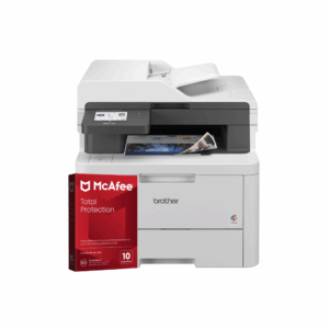 Impresora Multifuncional Brother MFCL3780CDW, Color, Láser, Inalámbrico, Print/Scan/Copy/Fax+Antivirus McAfee Total Protection VPN 1 Año Licencia Digital – 10 Dispositivos