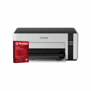 Impresora Epson M1120 Monocromática + Antivirus McAfee Total Protection VPN 1 Año Licencia Digital – 10 Dispositivos