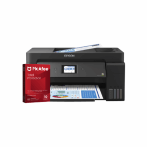 impresora Multifuncional Epson EcoTank L14150, Color, Inyección, Tanque de Tinta, Inalámbrico, Print/Scan/Copy/Fax + Antivirus McAfee Total Protection VPN 1 Año Licencia Digital – 10 Dispositivos