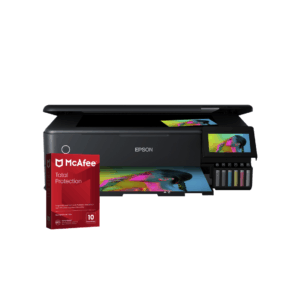Multifuncional Epson Ecotank L8180 + Antivirus McAfee Total Protection VPN 1 Año Licencia Digital – 10 Dispositivos