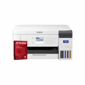 Impresora de Sublimación de Tinta SureColor Epson F170 + Antivirus McAfee Total Protection VPN 1 Año Licencia Digital – 10 Dispositivos