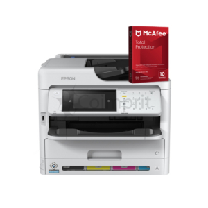 MULTIFUNCIONAL EPSON WORKFORCE PRO WF-C5891 + Antivirus McAfee Total Protection VPN 1 Año Licencia Digital – 10 Dispositivos