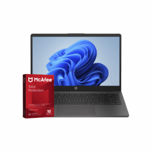 Laptop HP 245 G10 14" AMD Ryzen 5 7530U 16GB 512GB SSD Windows 11 + Antivirus McAfee Total Protection VPN 1 Año Licencia Digital – 10 Dispositivos